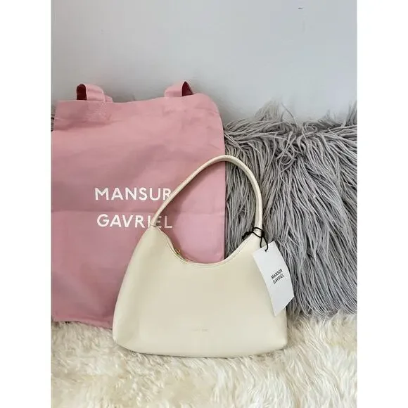 Mansur Gavriel Candy Mini Croc Embossed Hobo - Jasmi - Picture 1 of 9